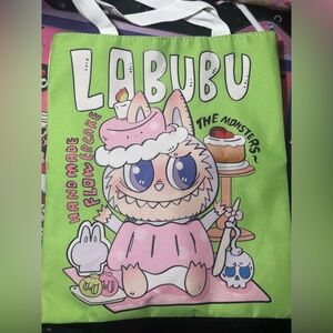 Labubu  Green Tote by